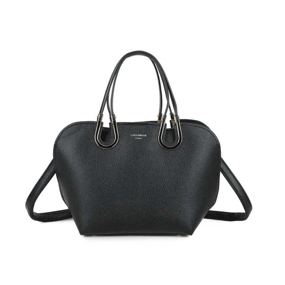 Gallantry Élora sac à main noir simili cuir grainé