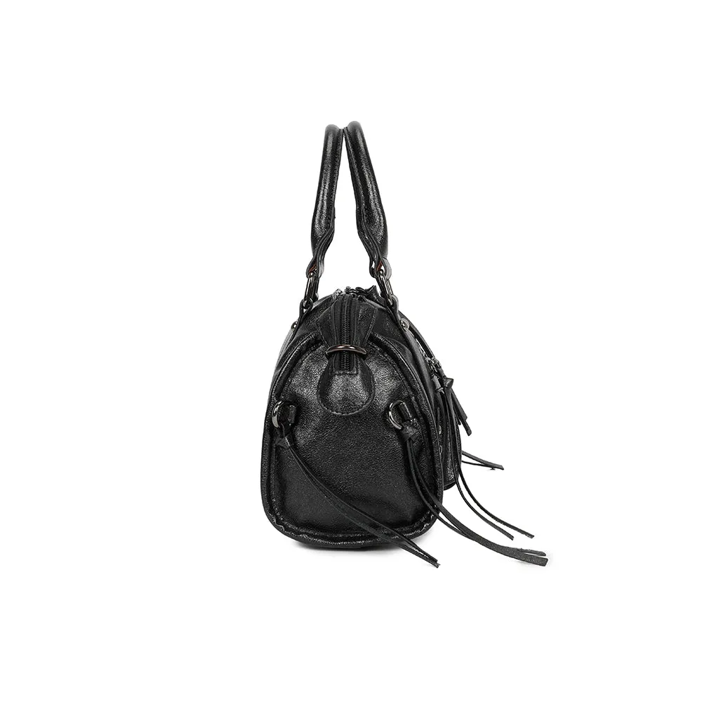 Gallantry Paris Skyla Métallique sac à main noir