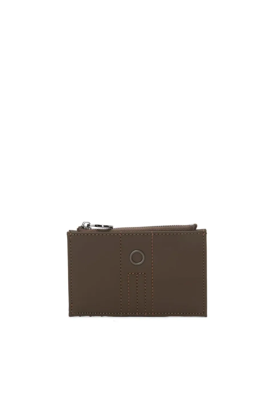 O bag Anemone porte-cartes zippé chocolat