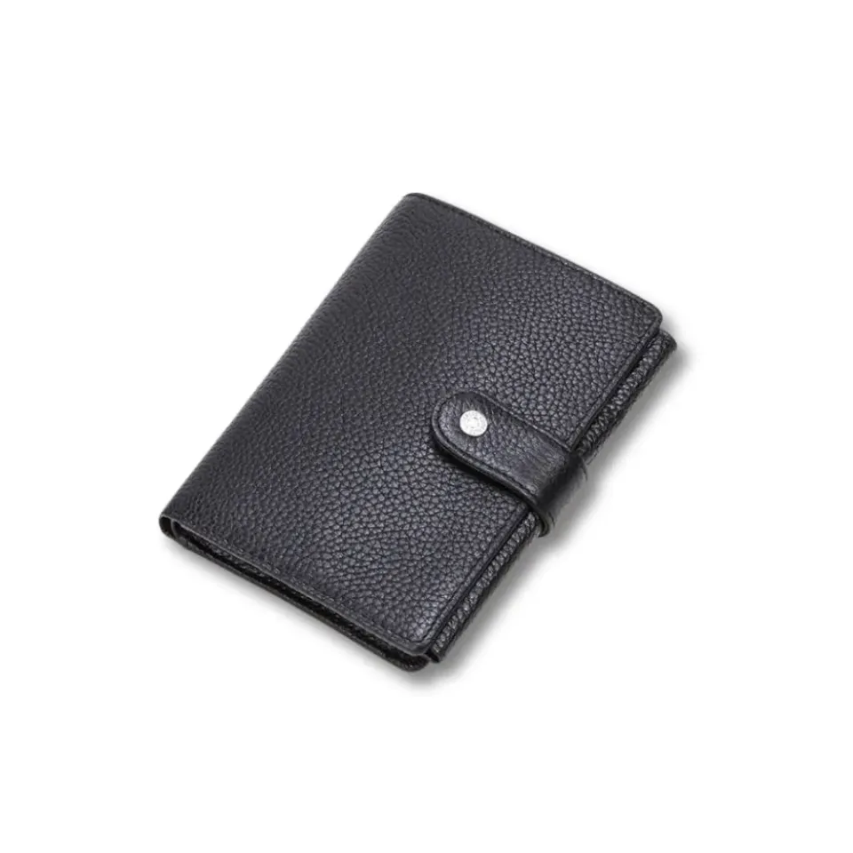 Maison Sacoches Amir portefeuille cuir homme noir compact