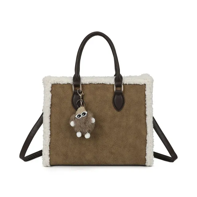 Gallantry Paris Le Oural sac à main taupe cuir grainé