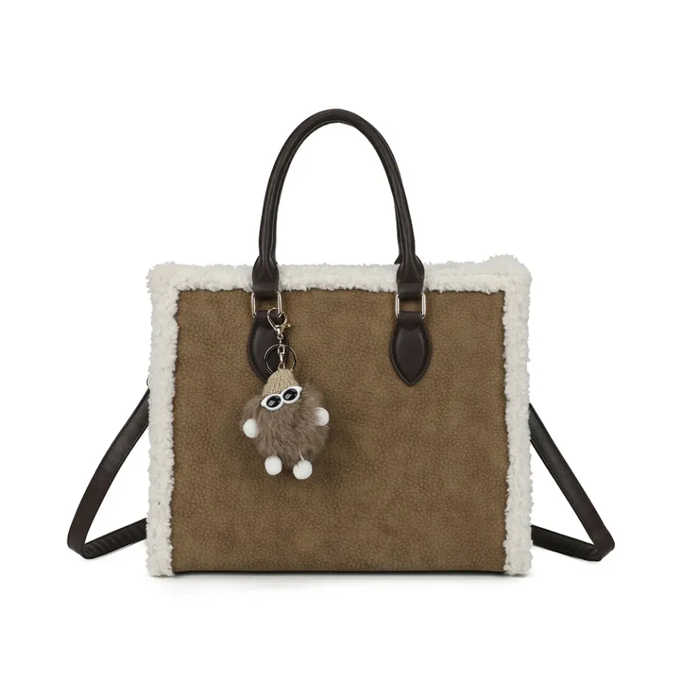 Gallantry Paris Le Oural sac à main taupe cuir grainé