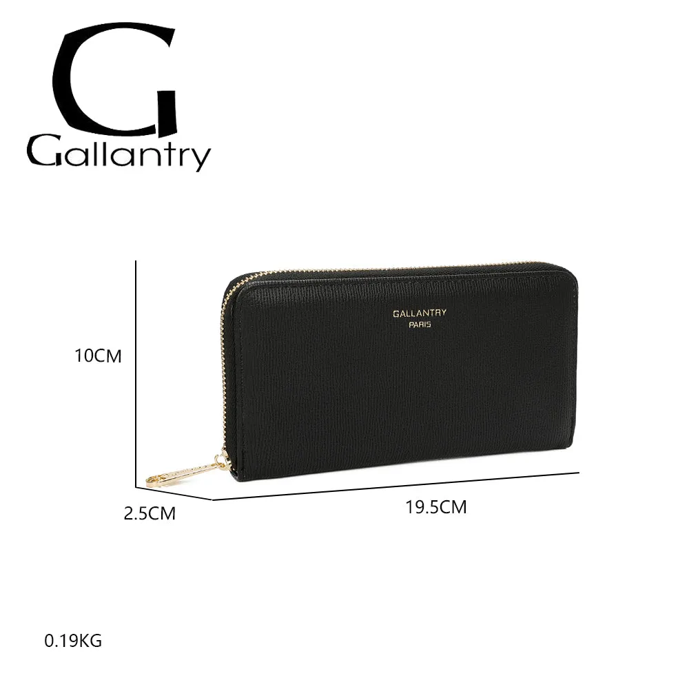 Gallantry Paris Celia Zip portefeuille rose zippé