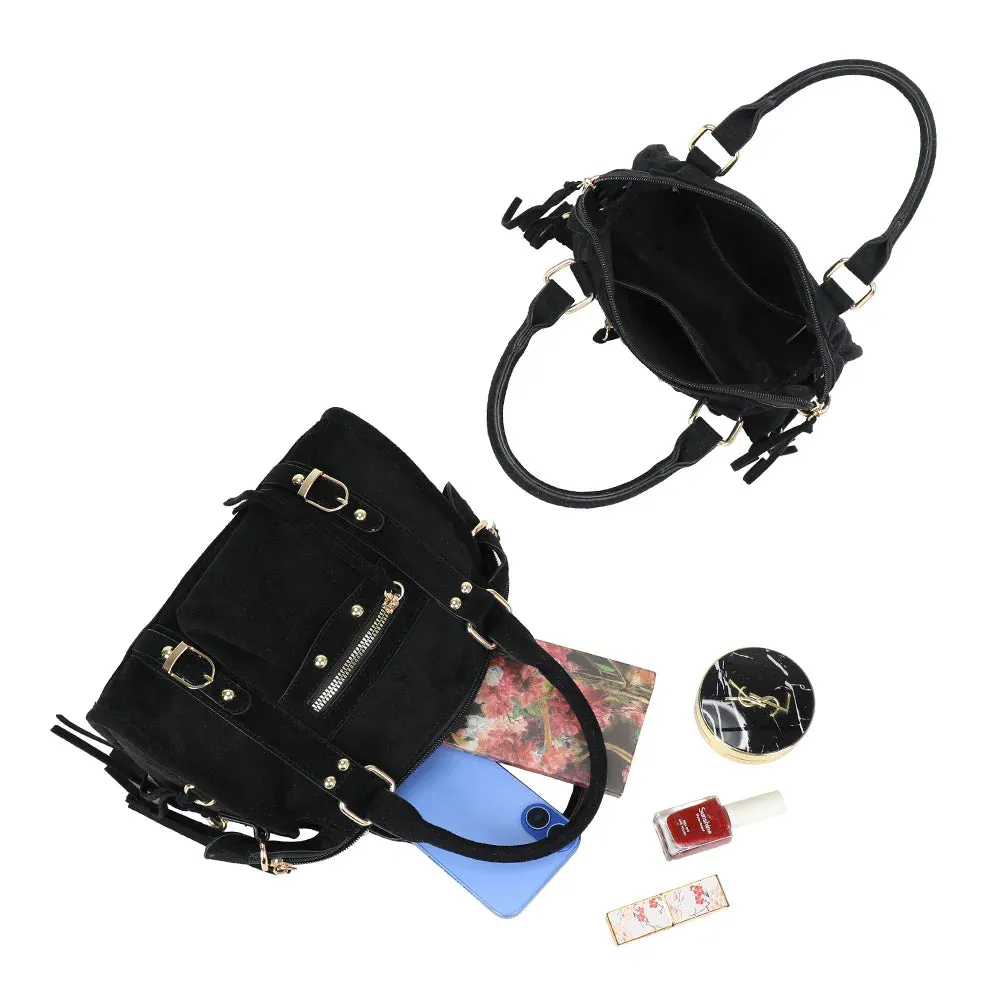 Gallantry Paris Skyla petit sac rose foncé suédine