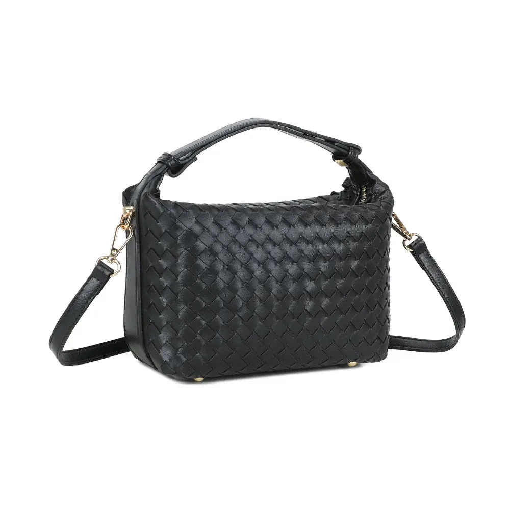 Gallantry Mirena sac à main noir tressé léger