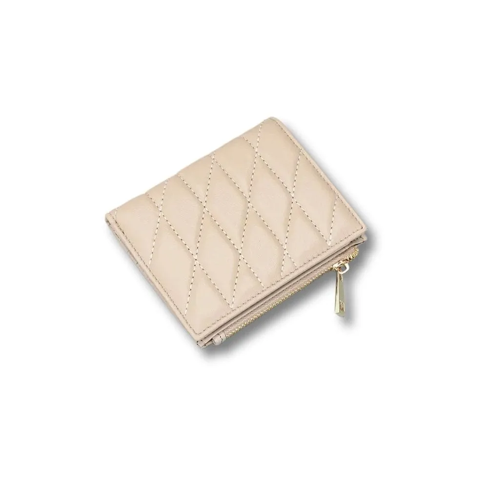 Maison Sacoches Talia petit portefeuille femme Marron cuir