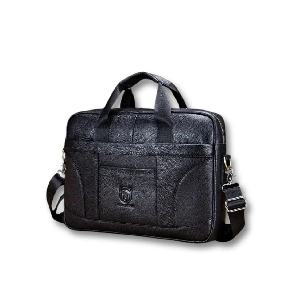 Maison Sacoches Bullcaptain sacoche cuir brun 15 pouces