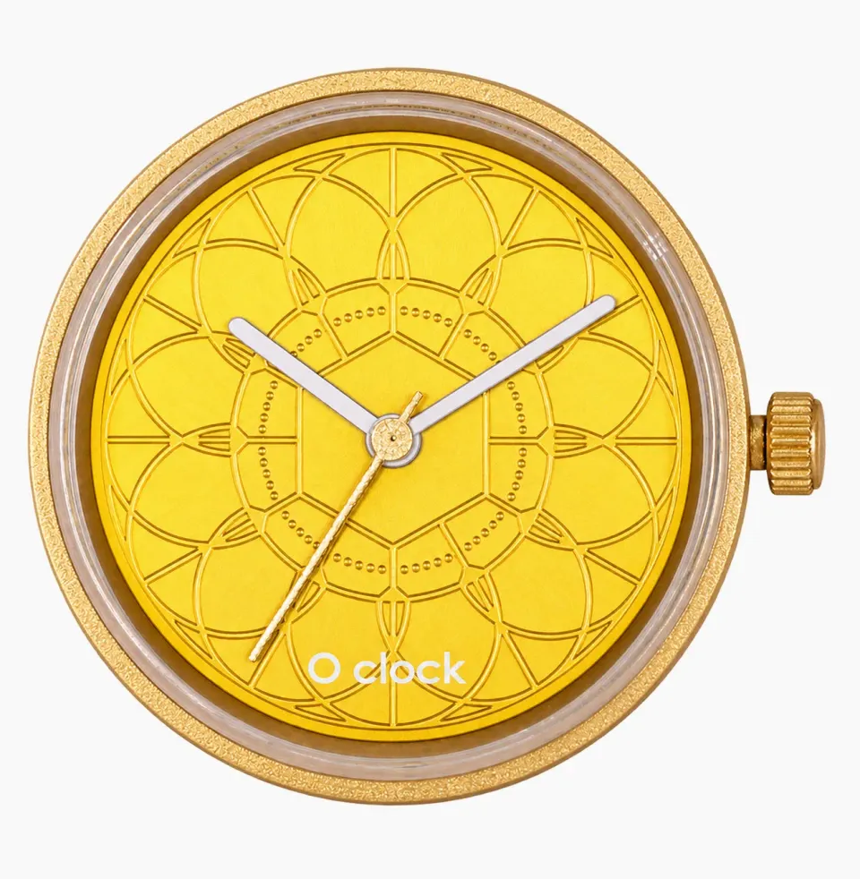 O Bag O Clock British Countryside mécanisme montre doré