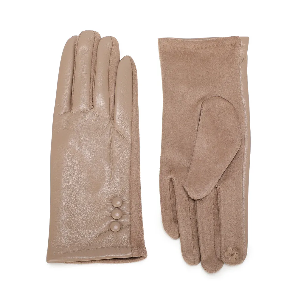 Gallantry Paris Bouton Chic gants tactiles hiver noir