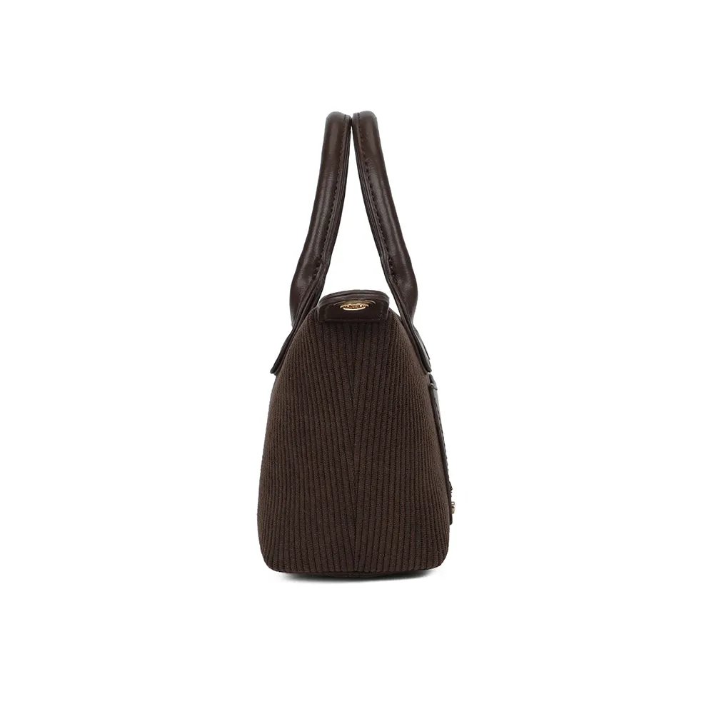 Gallantry Paris La Léandra sac à main coffee velours côtelé