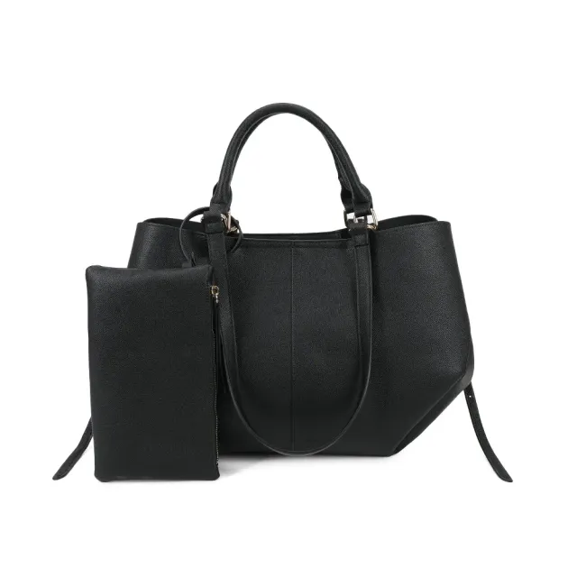 Gallantry Paris Adriana Sac cabas Noir pochette grainé
