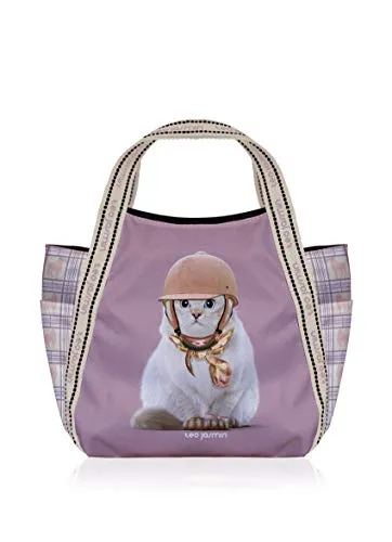 Téo Jasmin Jasmine Jockey Smoke petit cabas 35 cm polyester