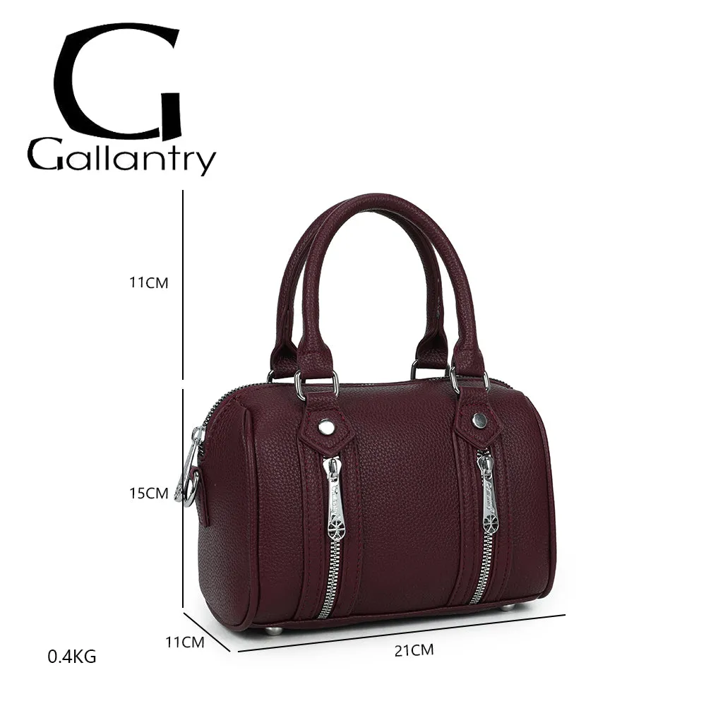 Gallantry Paris Le Orsini petit sac bordeaux grainé