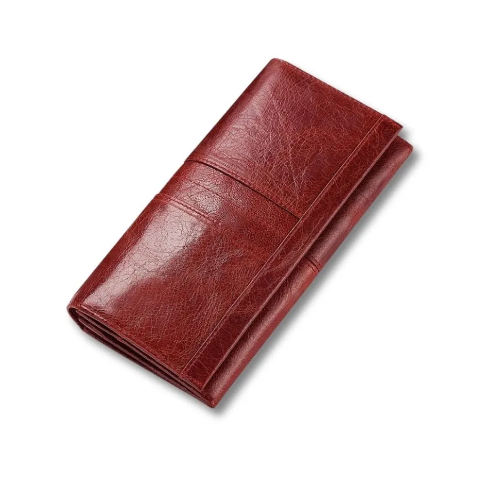 Maison Sacoches Aléa Pochette Cuir Femme Verte zip