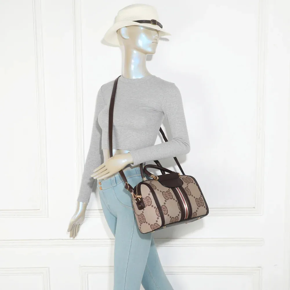 Gallantry Paris Le Montieri sac à main brown coffee monogramme