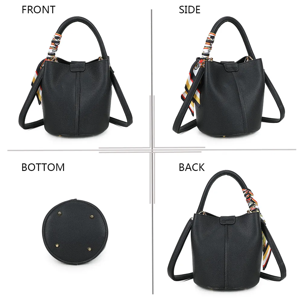Gallantry Paris Ruban Chic sac seau foulard vegan