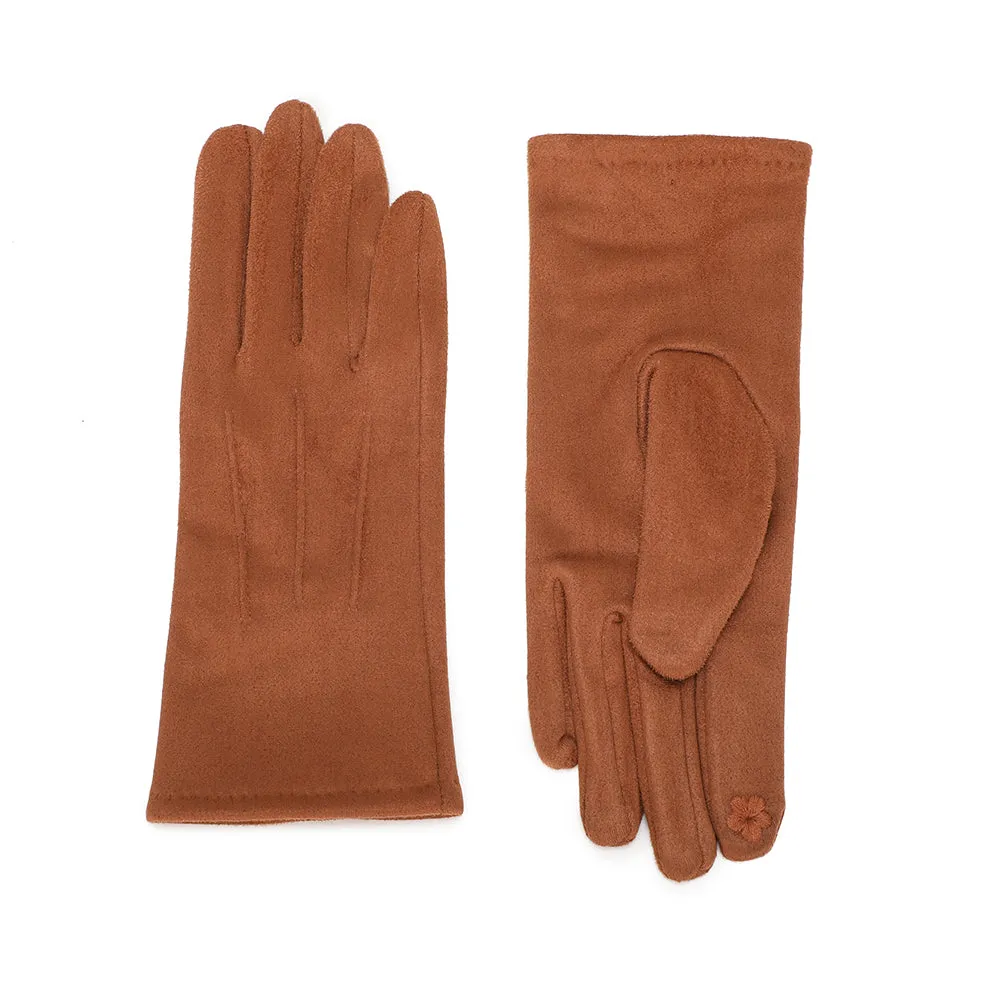 Gallantry Élégance Velours gants tactiles noir