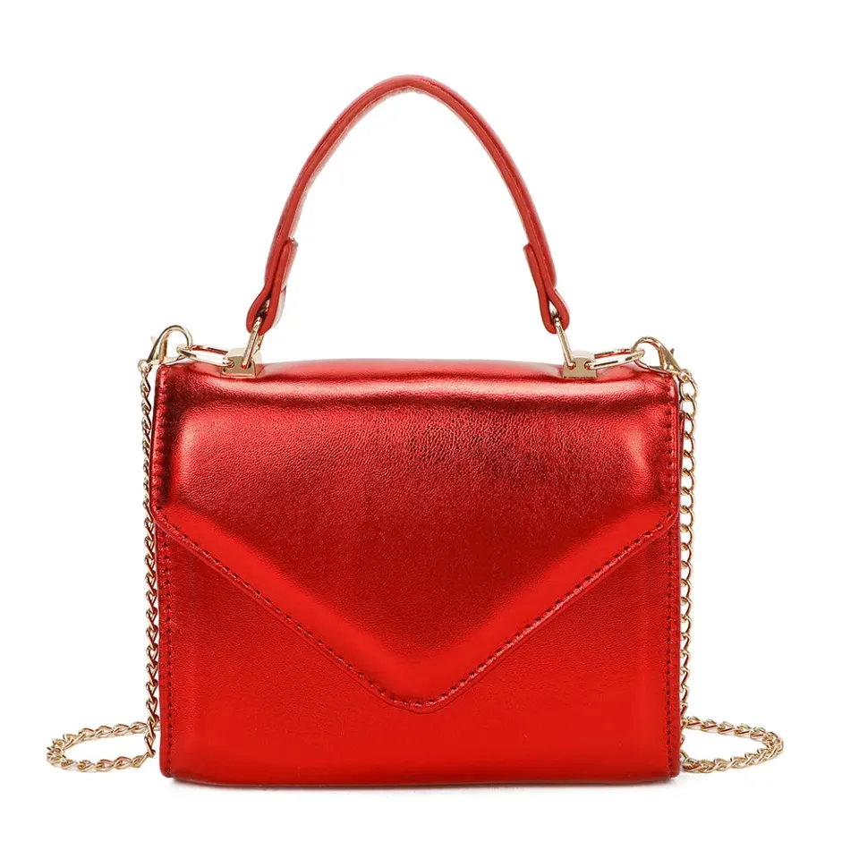 Gallantry Luna sac bandoulière Rouge métallisé