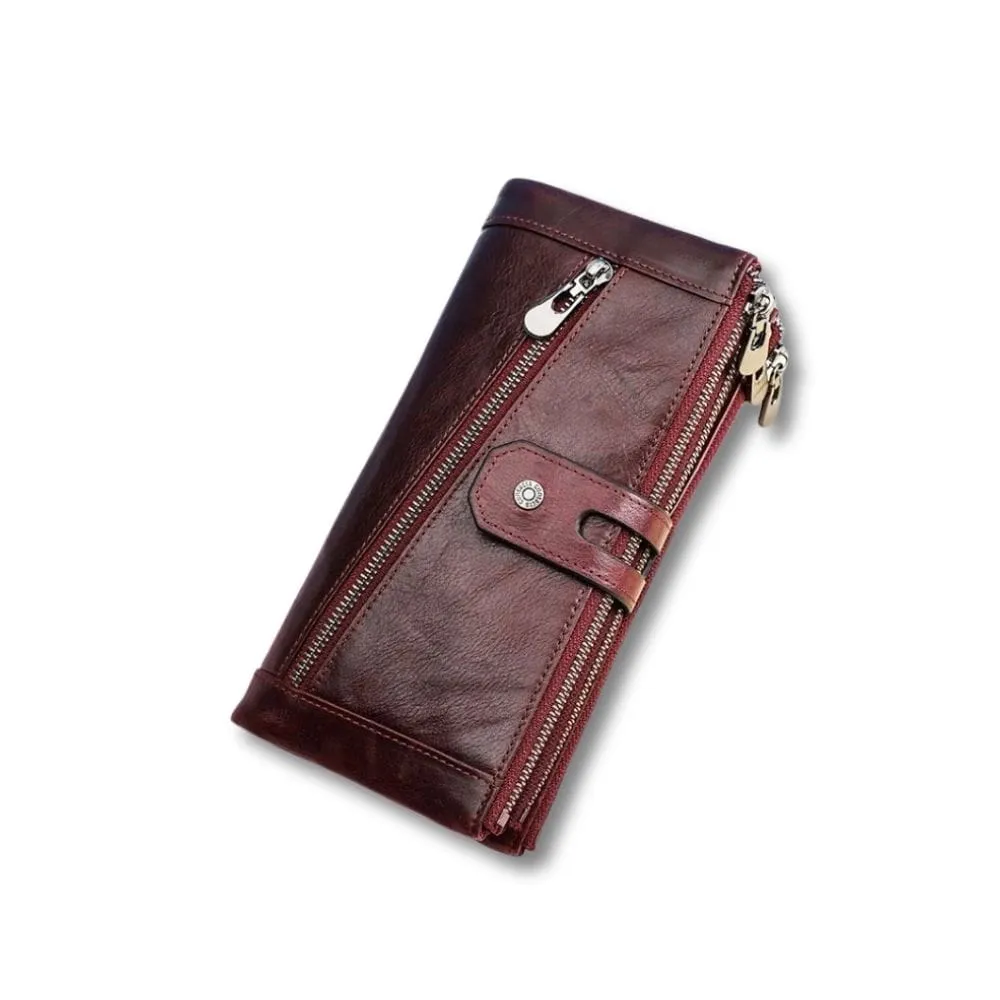 Maison Sacoches Lox pochette téléphone bleu RFID