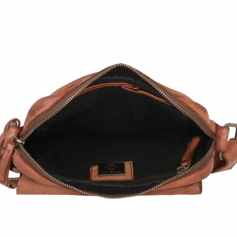 Hexagone Cuir Vegas pochette bandoulière cuir noir homme