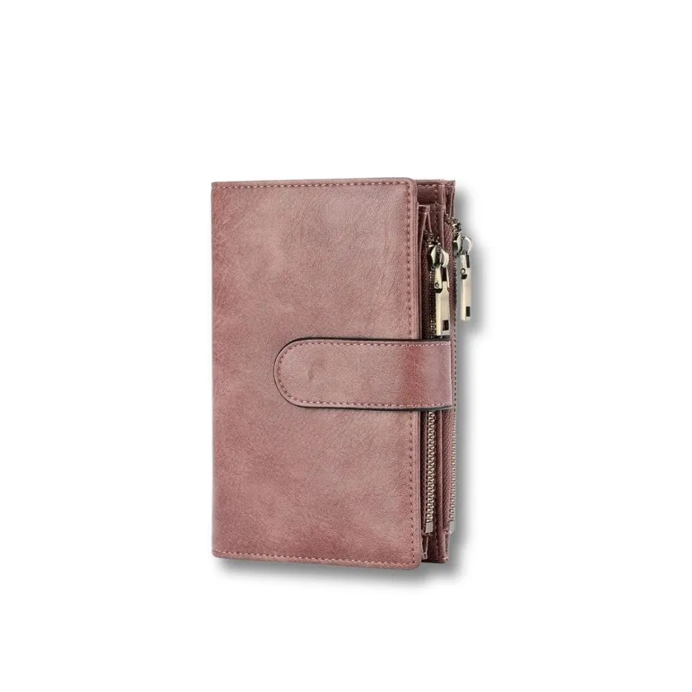Maison Sacoches Sora portefeuille femme 3 volets cuir RFID