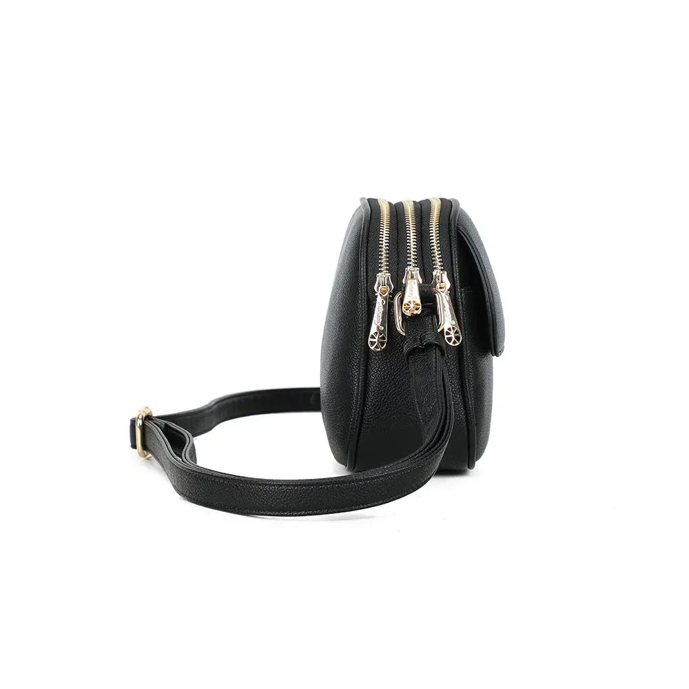 Gallantry Paris Le Naëlia sac bandoulière noir zippé vegan