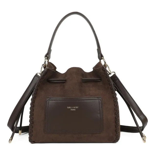 Gallantry Belmira sac seau Coffee suédé
