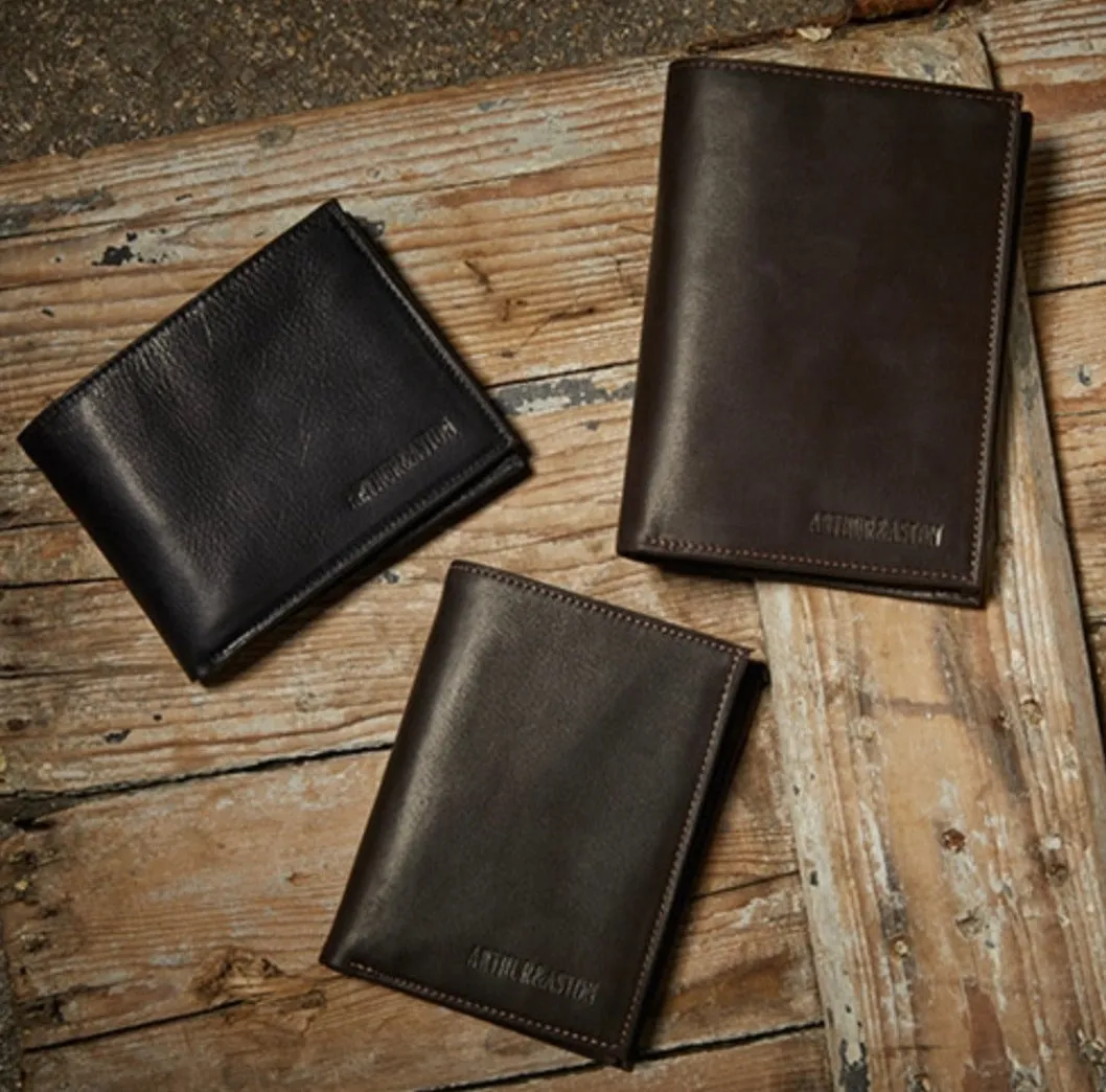 Hexagone Cuir AA Horizon portefeuille noir