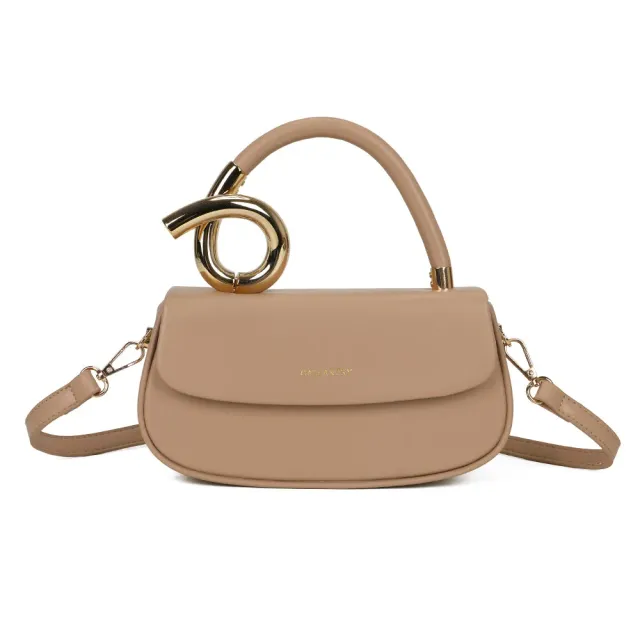 Gallantry Paris La Solyra sac à main rabat Taupe compact