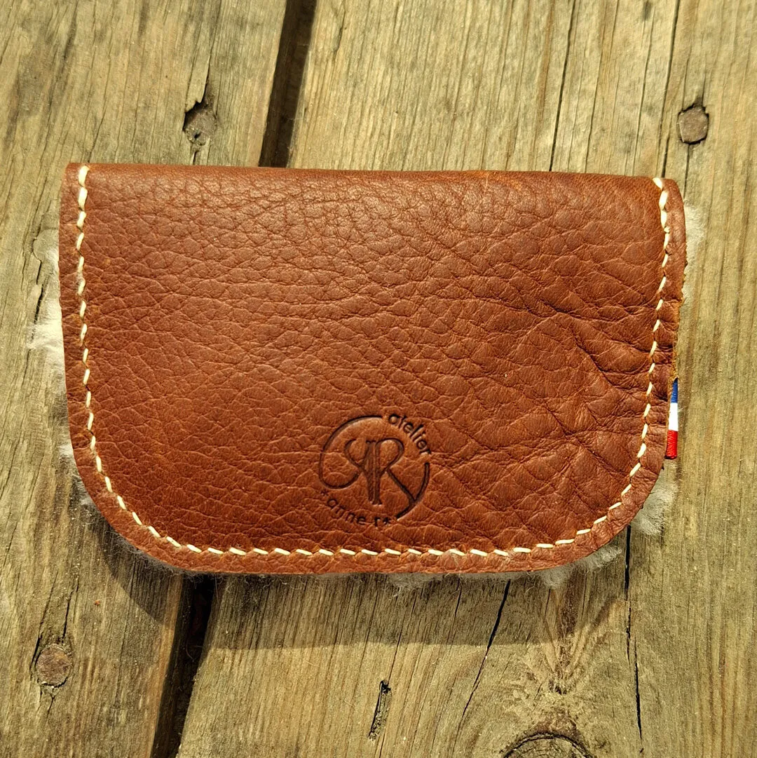 Atelier Anne R Douceur Sauvage porte-monnaie cuir marron