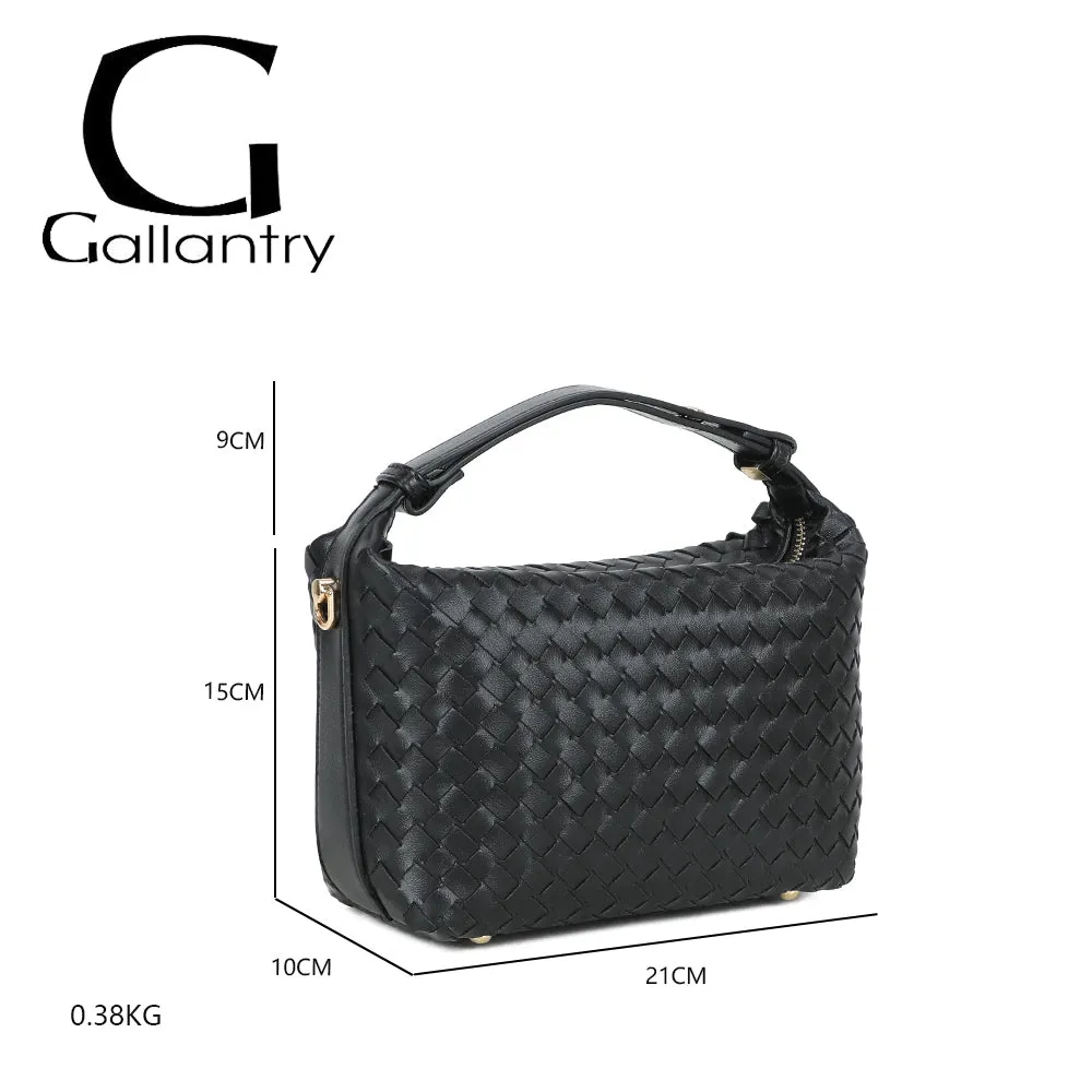 Gallantry Mirena sac à main noir tressé léger