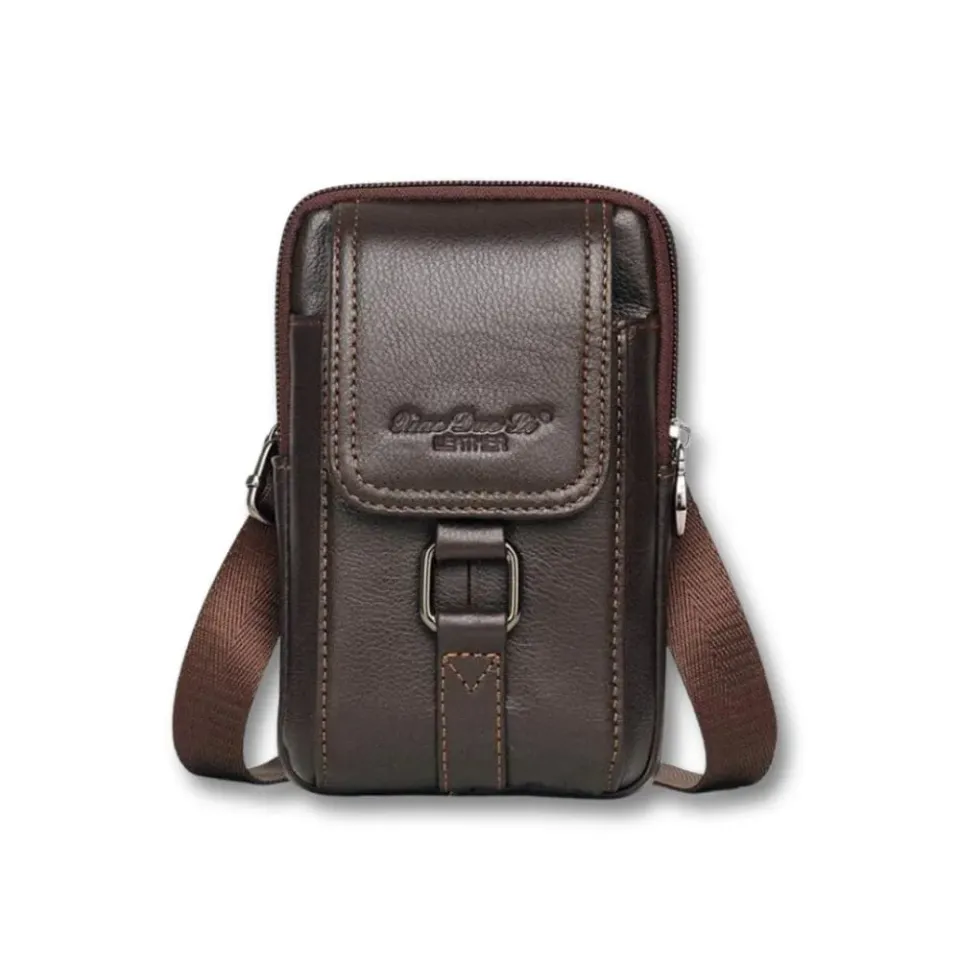 Maison Sacoches Kaelen sacoche cuir marron mini