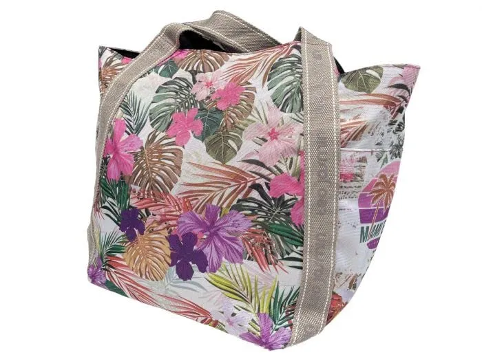 Téo Jasmin Jasmine Miaimi grand cabas multicolore imperméable