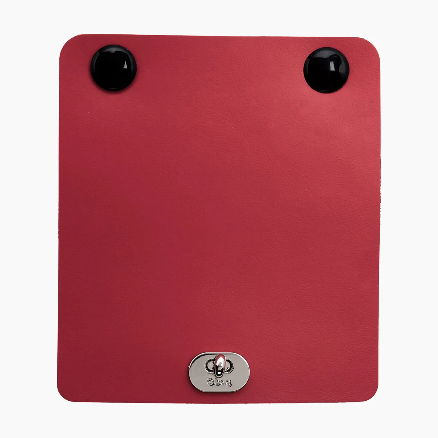 O bag O pocket rabat pattina tomato rouge fermeture