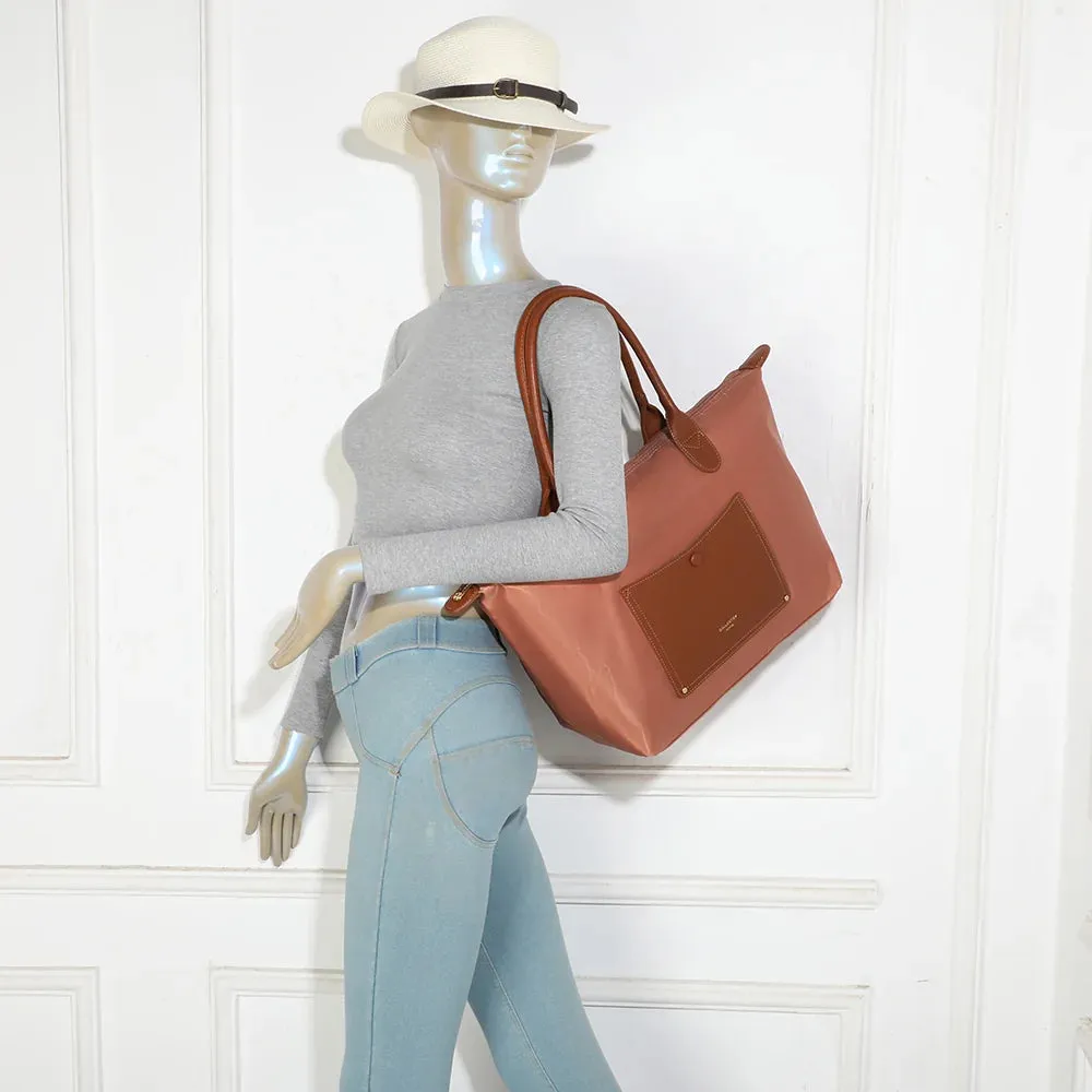 Gallantry Paris Le Roseau cabas zippé rose foncé vegan