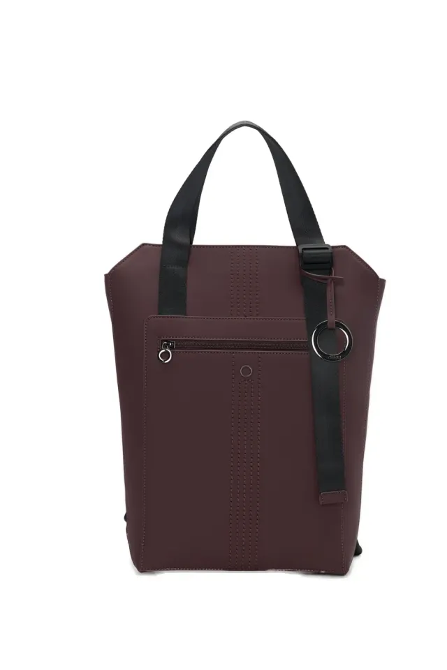 O bag zermatt sac à dos tissu gommé burgundy