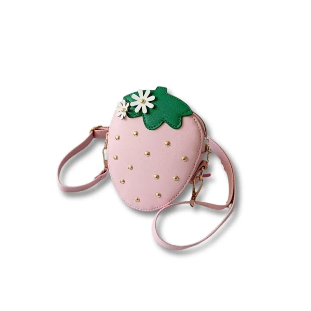 Maison Sacoches Fresca sac petite fille fraise noir