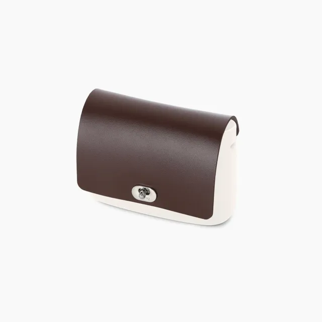 O bag O pocket Pattina chocolat rabat souple fermeture