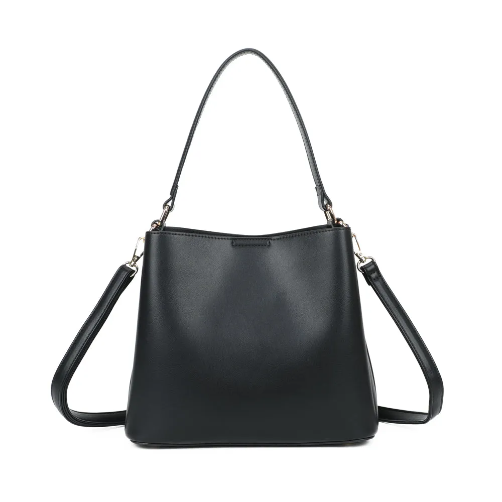 Gallantry Paris Le Noctis sac à main Noir chaîne dorée