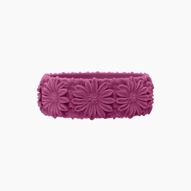 O bag Daisy Big bracelet Violetto silicone