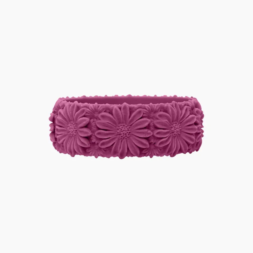 O bag Daisy Big bracelet Violetto silicone