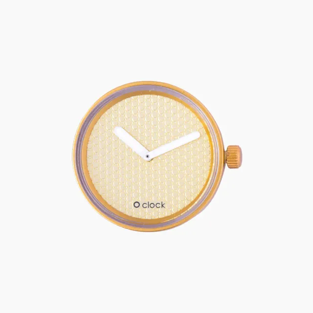 O bag O Clock Pavé Gold mécanisme montre doré