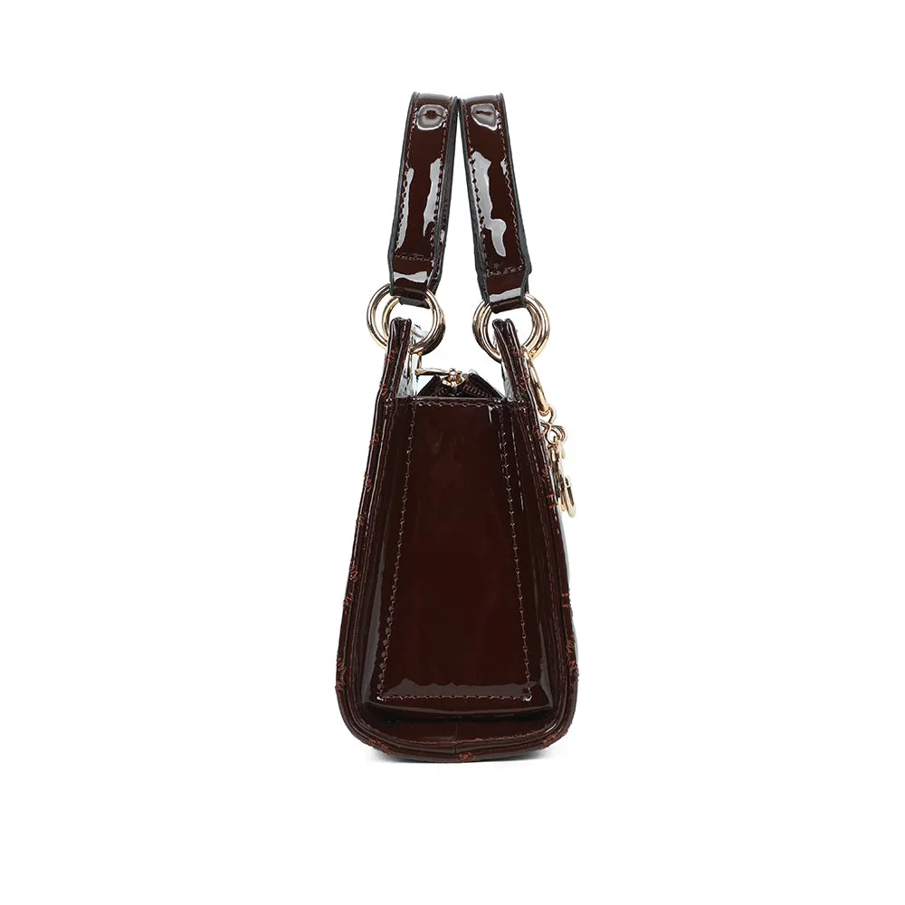 Gallantry Paris Matelassé Chic sac main coffee verni