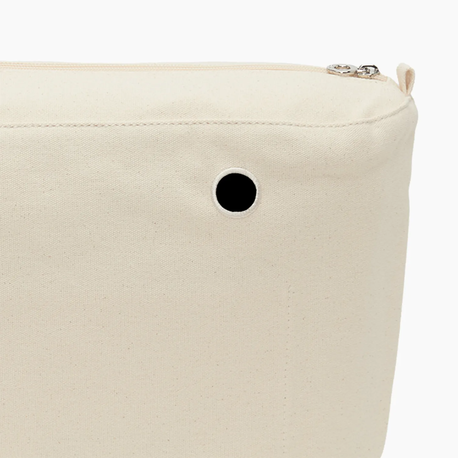 O bag doublure intérieure toile naturelle zippée