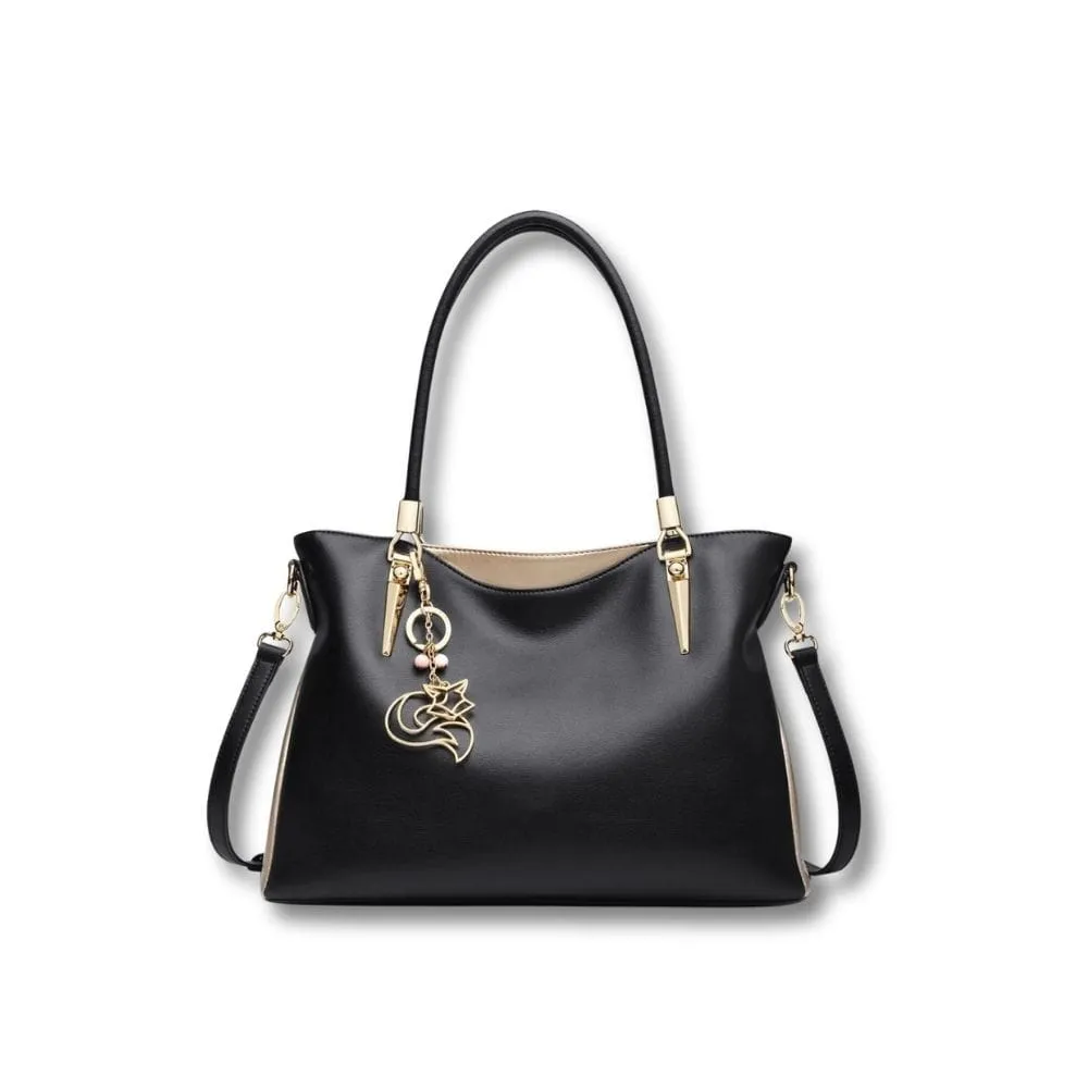 Maison Sacoches Madeleine sac bandoulière noir cuir