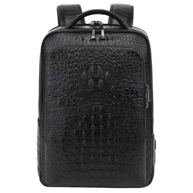Mon Sacoche Sac à Dos Aspect Crocodile USB Ordinateur