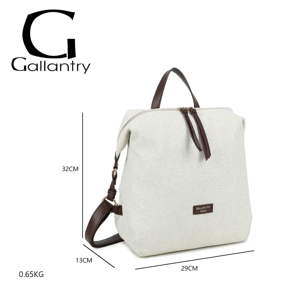 Gallantry Urbania sac à dos beige coffee 32 cm toile