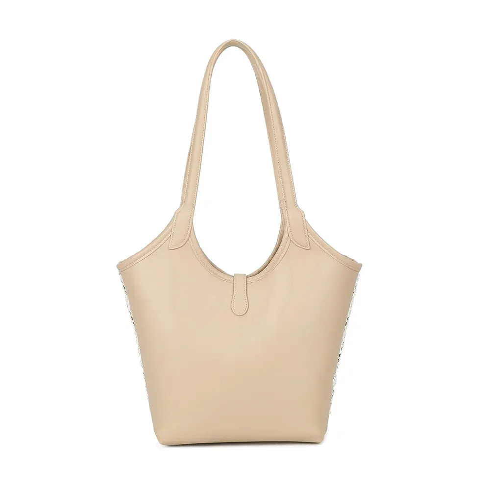 Gallantry Paris Oréna sac épaule beige ajouré