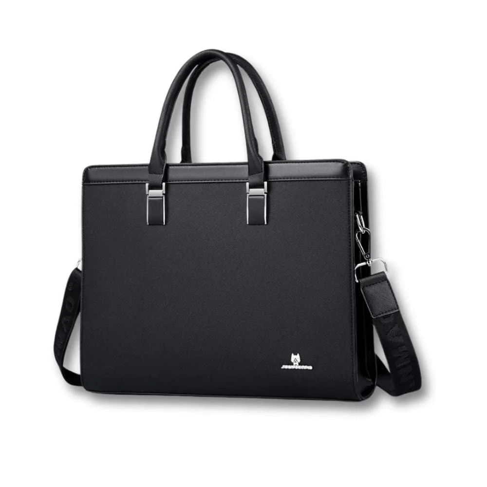 Maison Sacoches Toran petit cartable homme Bleu PC 14 pouces