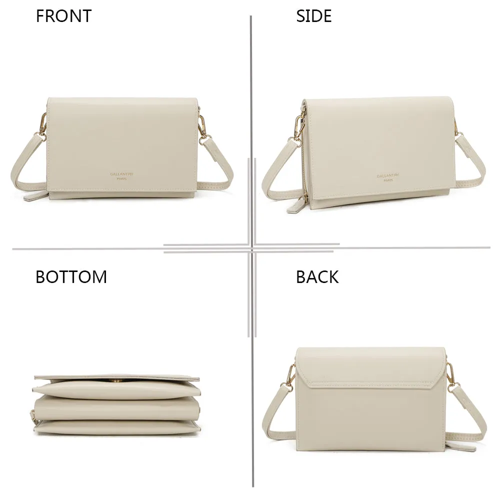 Gallantry Alessia pochette bandoulière noir compartiments